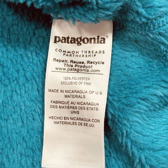 Patagonia Re-Tool Snap T Pullover Fleece Womens Small Teal Polartec 25442 - Picture 7 of 9